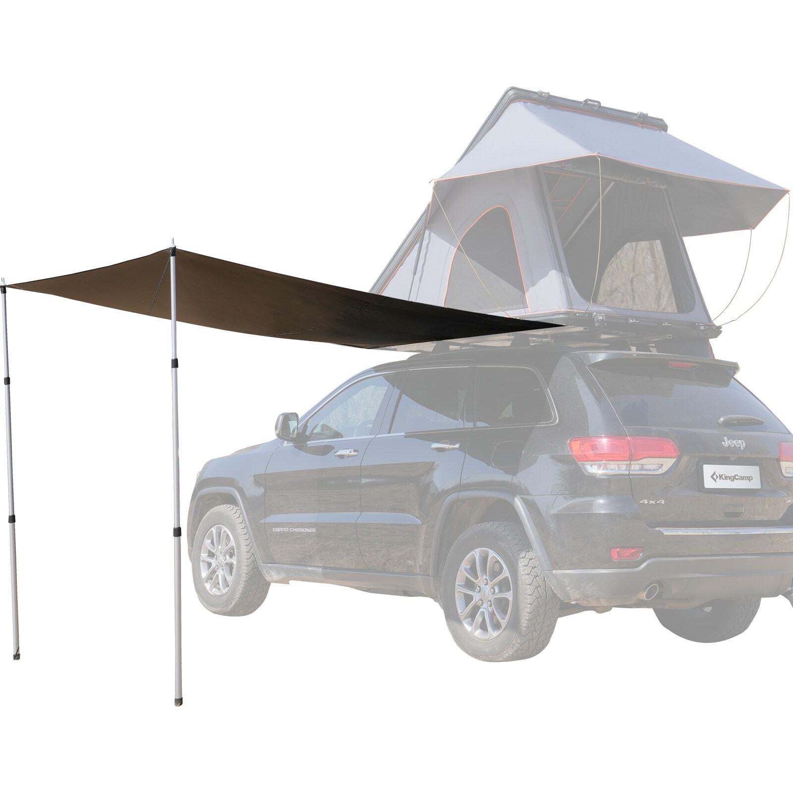 KINGCAMP Rooftop Tarp F&uuml;r Dachzelt Sonnensegel Camping Zelt Wind Schutz Outdoor 