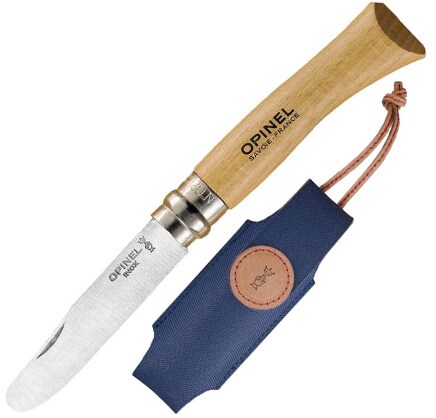 OPINEL Kindermesser Schnitzmesser Kinder Taschenmesser Camping Messer Rund Holz