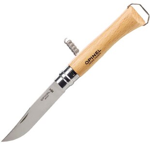 OPINEL Taschenmesser No 10 Korkenzieher Wein Flaschen Öffner Klappmesser Holz 