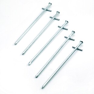 10 x Felsbodenhering 23 cm - Felsnagel Zelt Hering Erdnagel Stahl Nägel verzinkt 