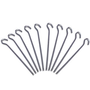 10 x Alu Heringe 18 cm Felsnagel - Zelt Hering Erdnagel 5 mm Nägel 10 g leicht 