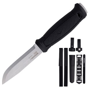 MORA Garberg Arbeitsmesser - Fulltang Jagdmesser Multi Mount MOLLE Gürtelmesser 