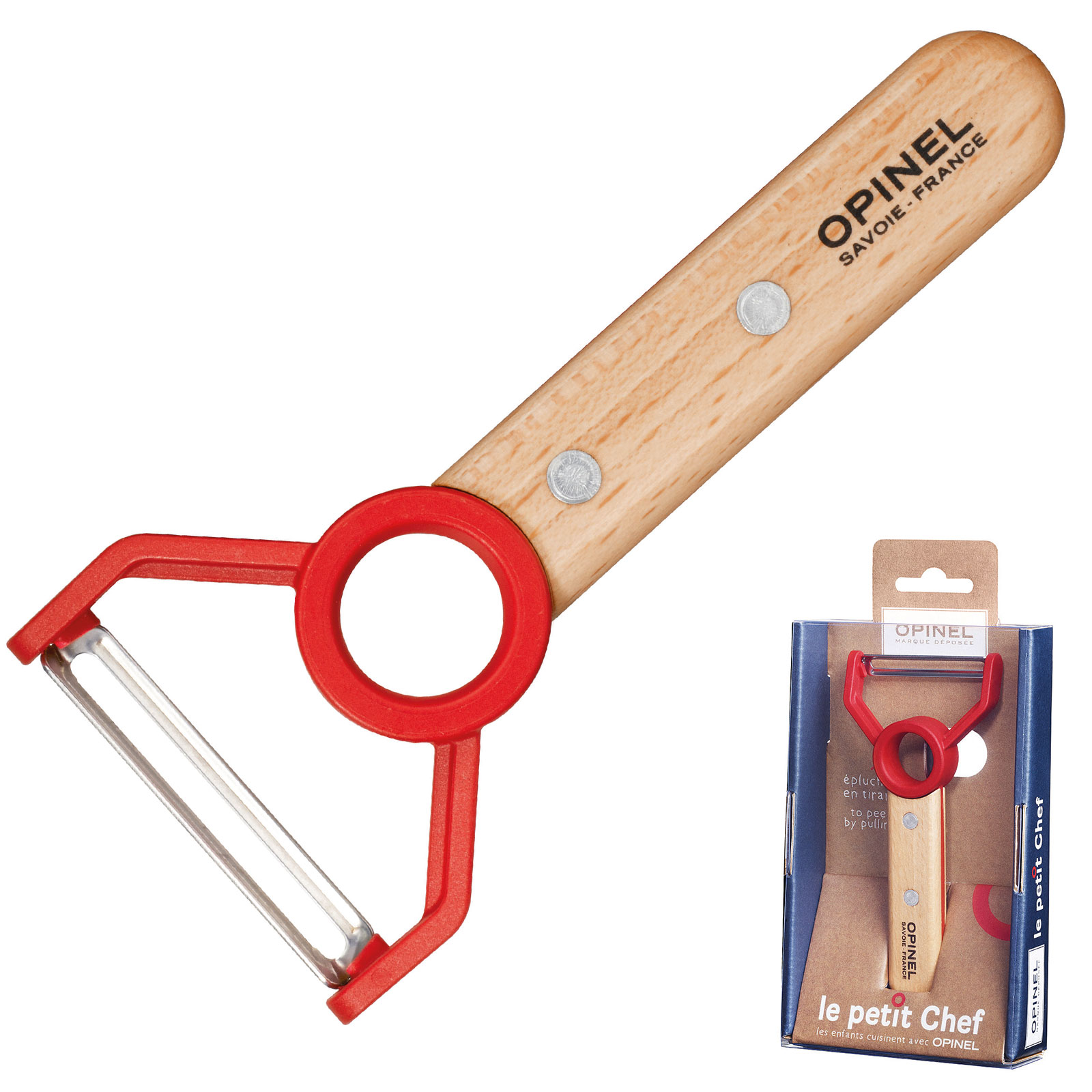 OPINEL Kinder Sparsch&auml;ler - Fingerschutz Gem&uuml;se Kartoffel Sch&auml;ler K&uuml;chenmesser 