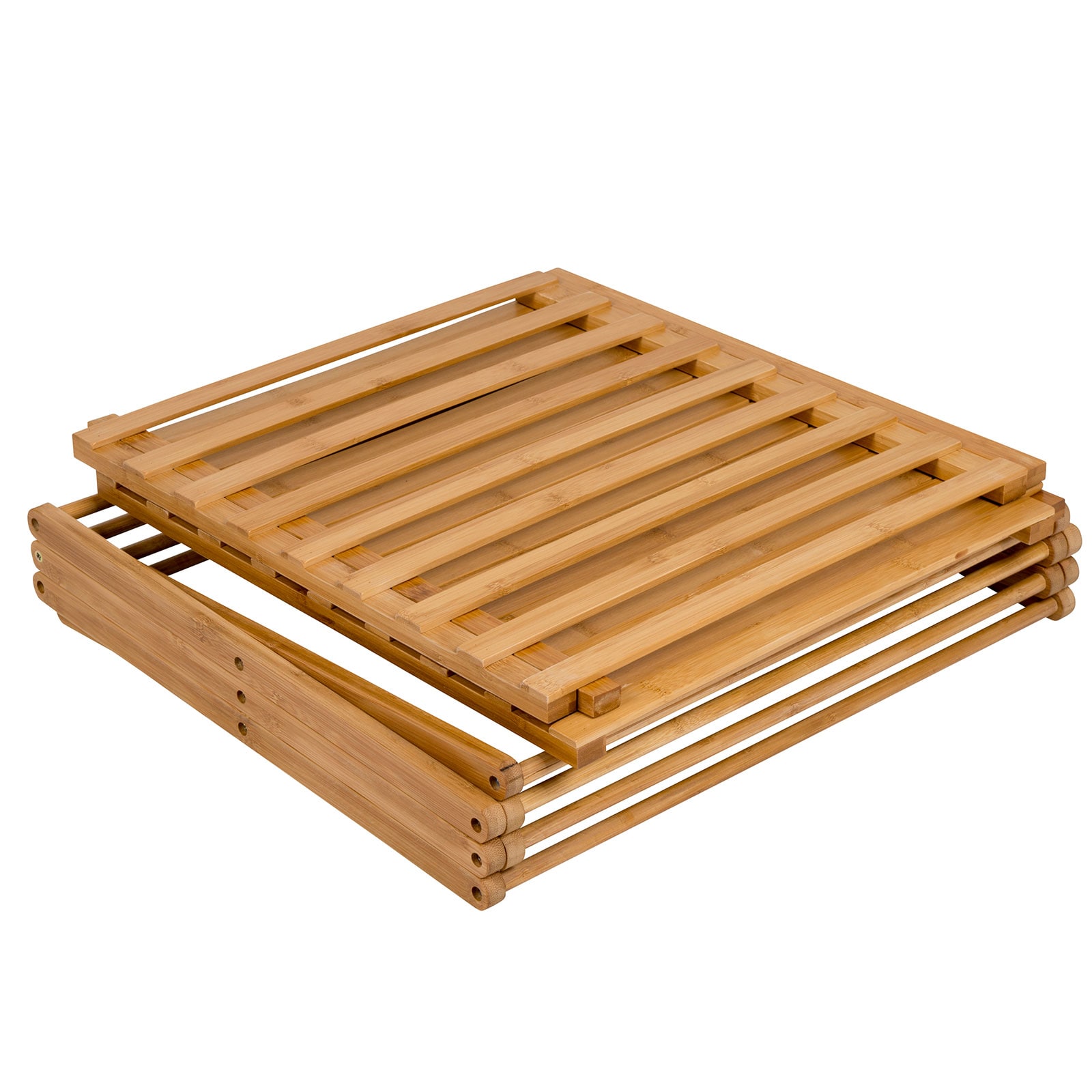 BO-CAMP Camping Regal Fitzroy - Faltschrank Faltregal Mbel Bambus Holz  faltbar