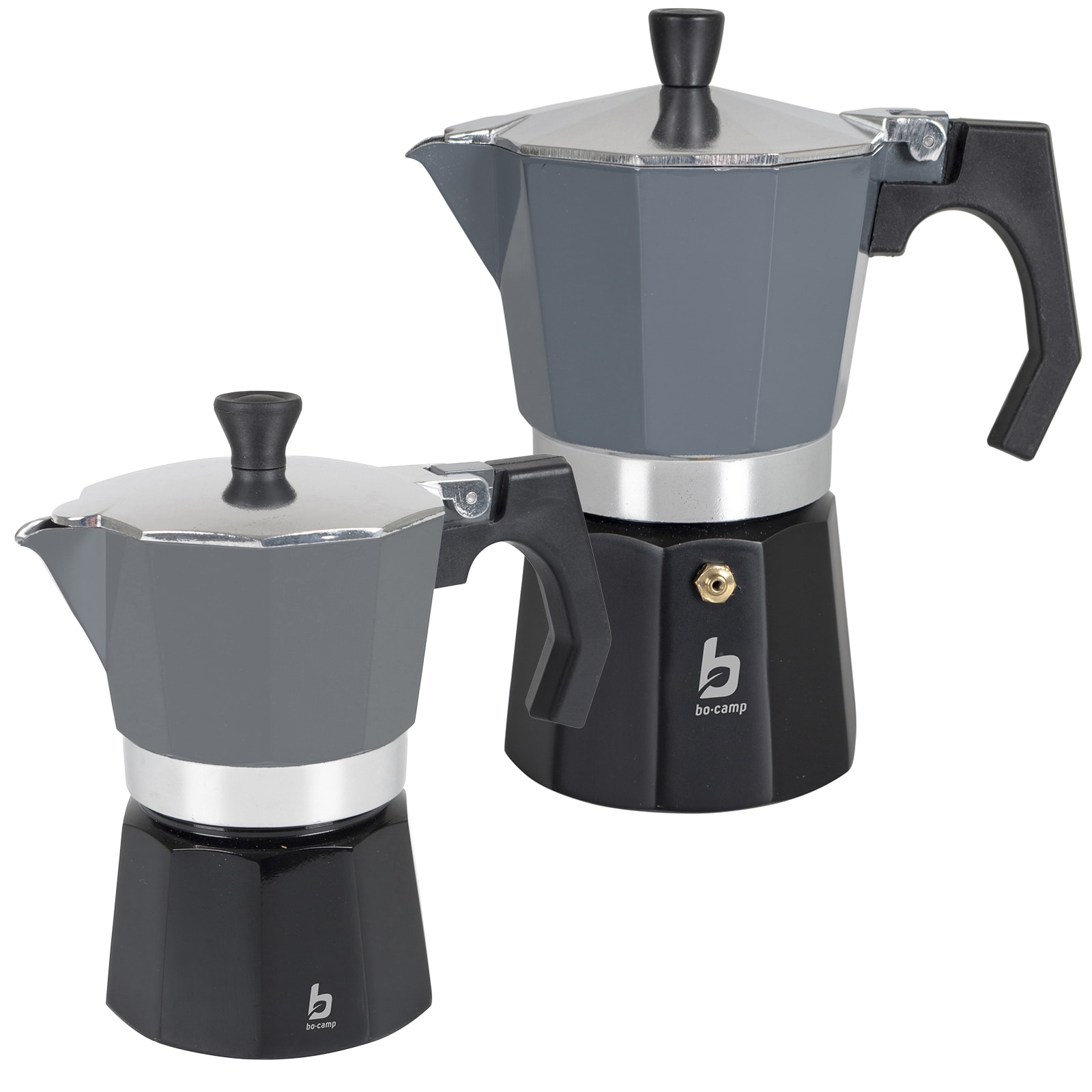 BO-CAMP Espressokocher Percolator - Kaffee Kocher Espresso Kanne Alu 2-6 Tassen Variante: 6 Tassen 