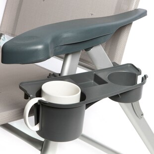 BO-CAMP Getränkehalter für Camping Stuhl Seiten Ablage Seitentisch Klappstuhl 