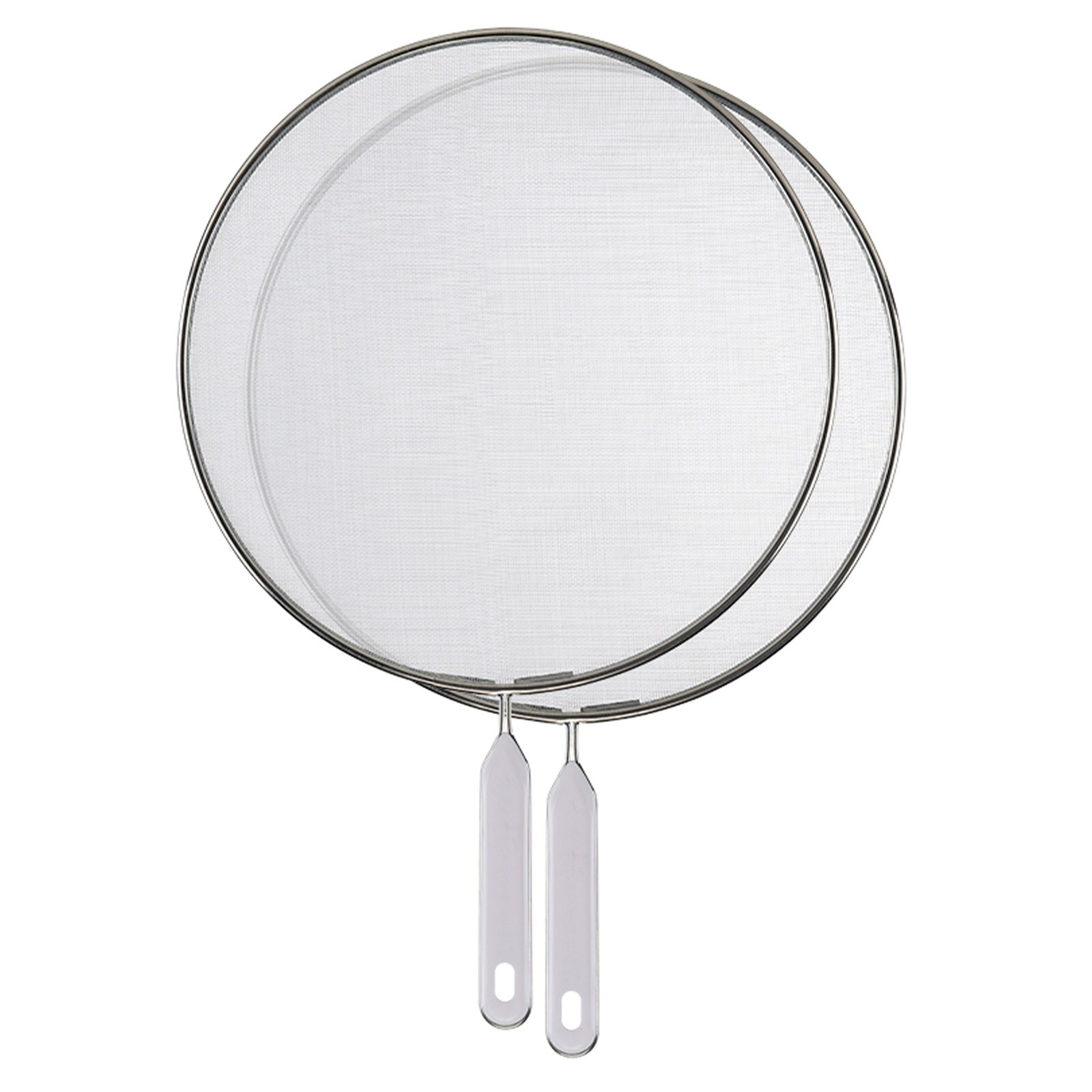 HI 2er Set Pfannen Spritzschutz Sieb Spritzschutzdeckel Fettschutz Deckel 