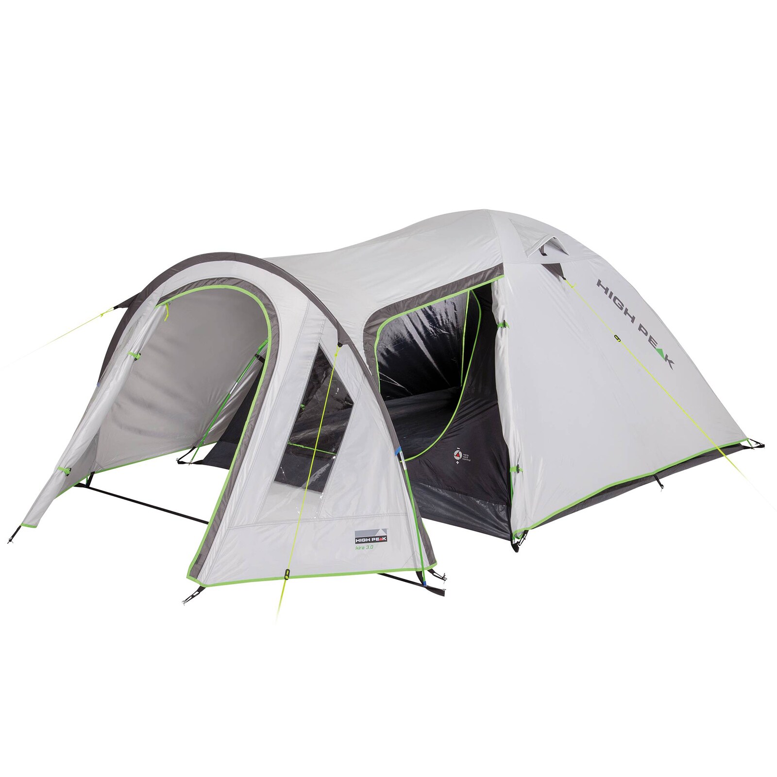 HIGH PEAK Kuppelzelt Kira 3 4 5 Personen Iglu Zelt Camping Trekking Vorraum Modell: Kira 3 