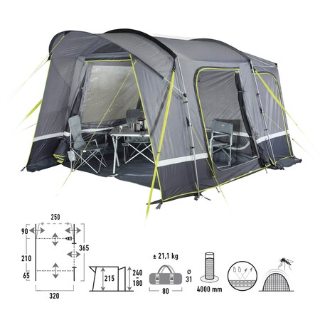 HIGH PEAK Buszelt Riva 2.0 Camping Vorzelt Busvorzelt Van SUV VW Zelt  180-240 cm bei Marktkauf online bestellen