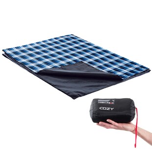 HIGH PEAK Campingdecke Cozy Picknickdecke Reisedecke Strand Decke Picknick 180cm 