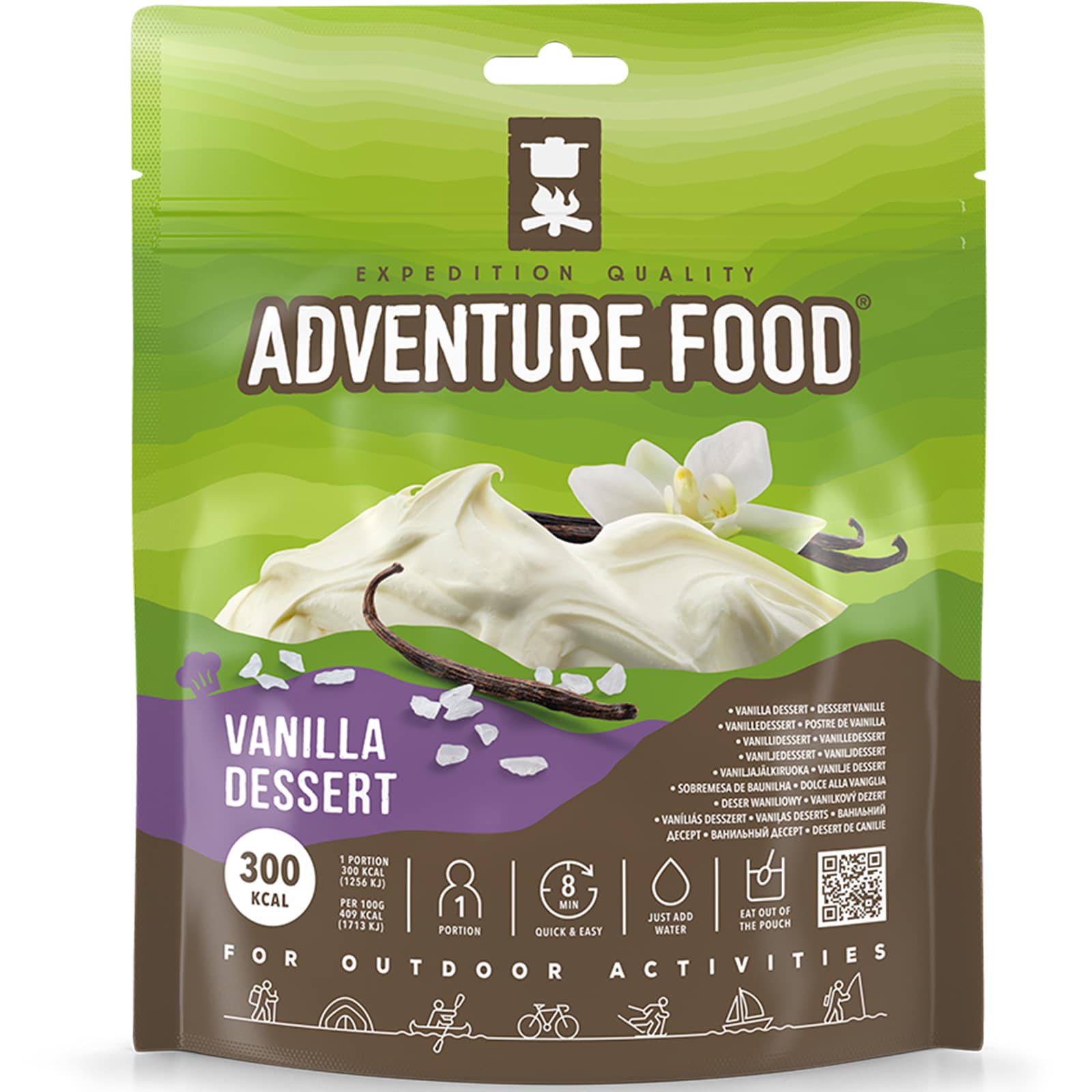 ADVENTURE FOOD Vanilla Desert Outdoor Mahlzeit Trekking Essen Not Ration Nahrung 