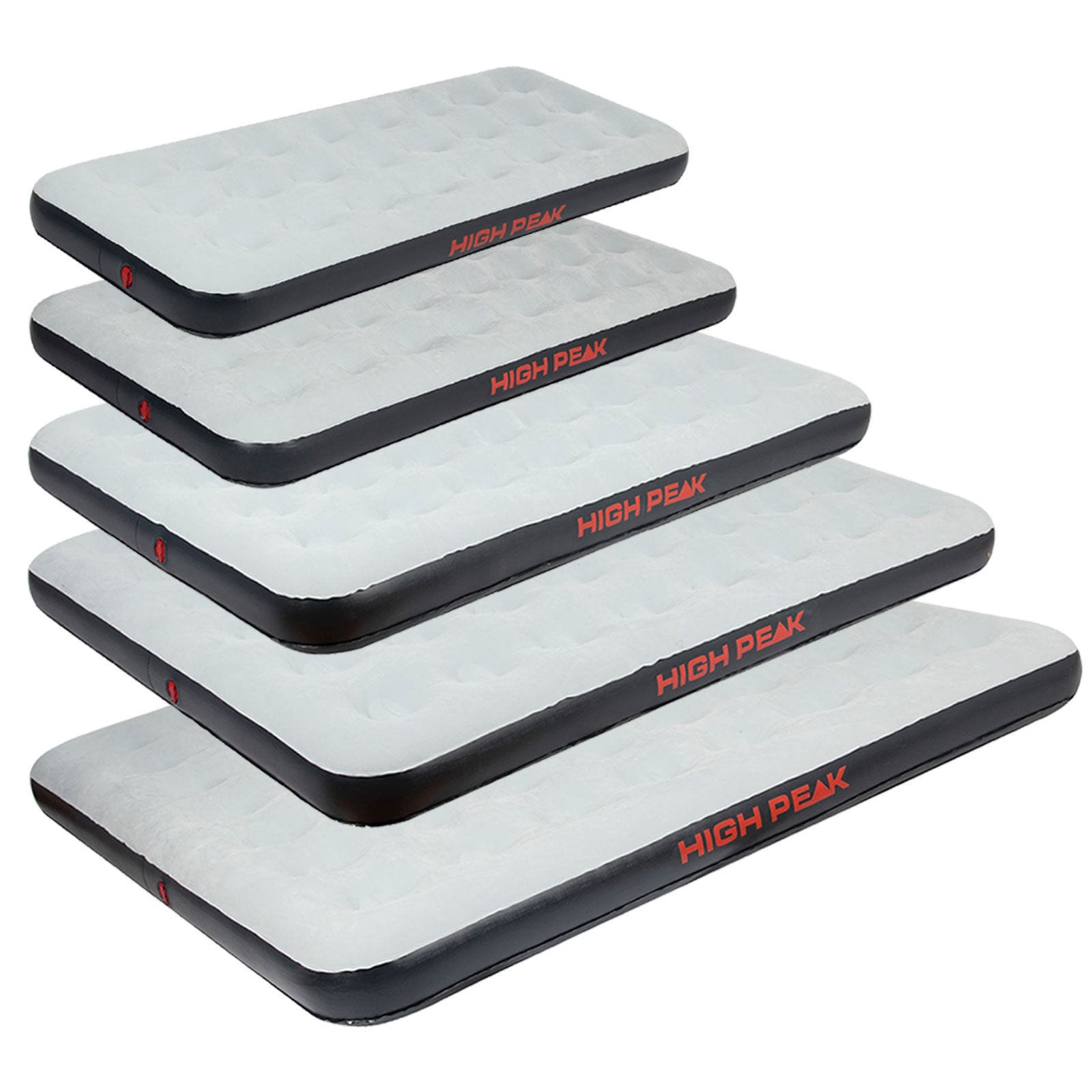 HIGH PEAK Luftbett G&auml;stebett Camping Matratze Isomatte Luftmatratze Campingbett Gr&ouml;&szlig;e: Single (185 x 75 x 20 cm) 