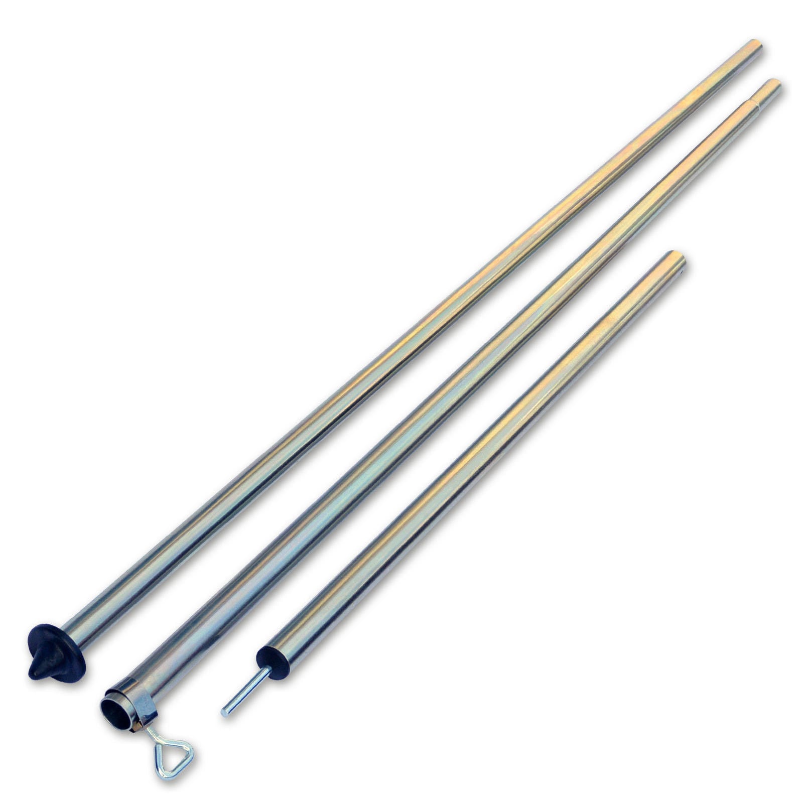 OUTDOOR Teleskop Vor Zelt Stange Sonnensegel Tarpstange Stahl Aufstell Gest&auml;nge 