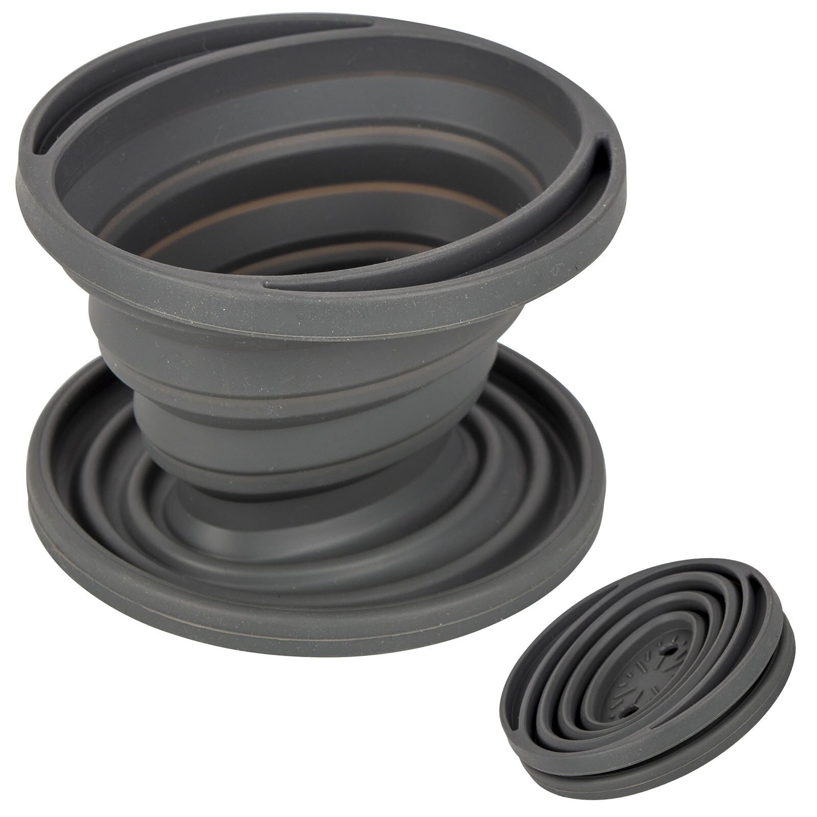 BO-CAMP Camping Kaffee Filter T&uuml;tenhalter Tee Bereiter Faltbar Silikon #2 