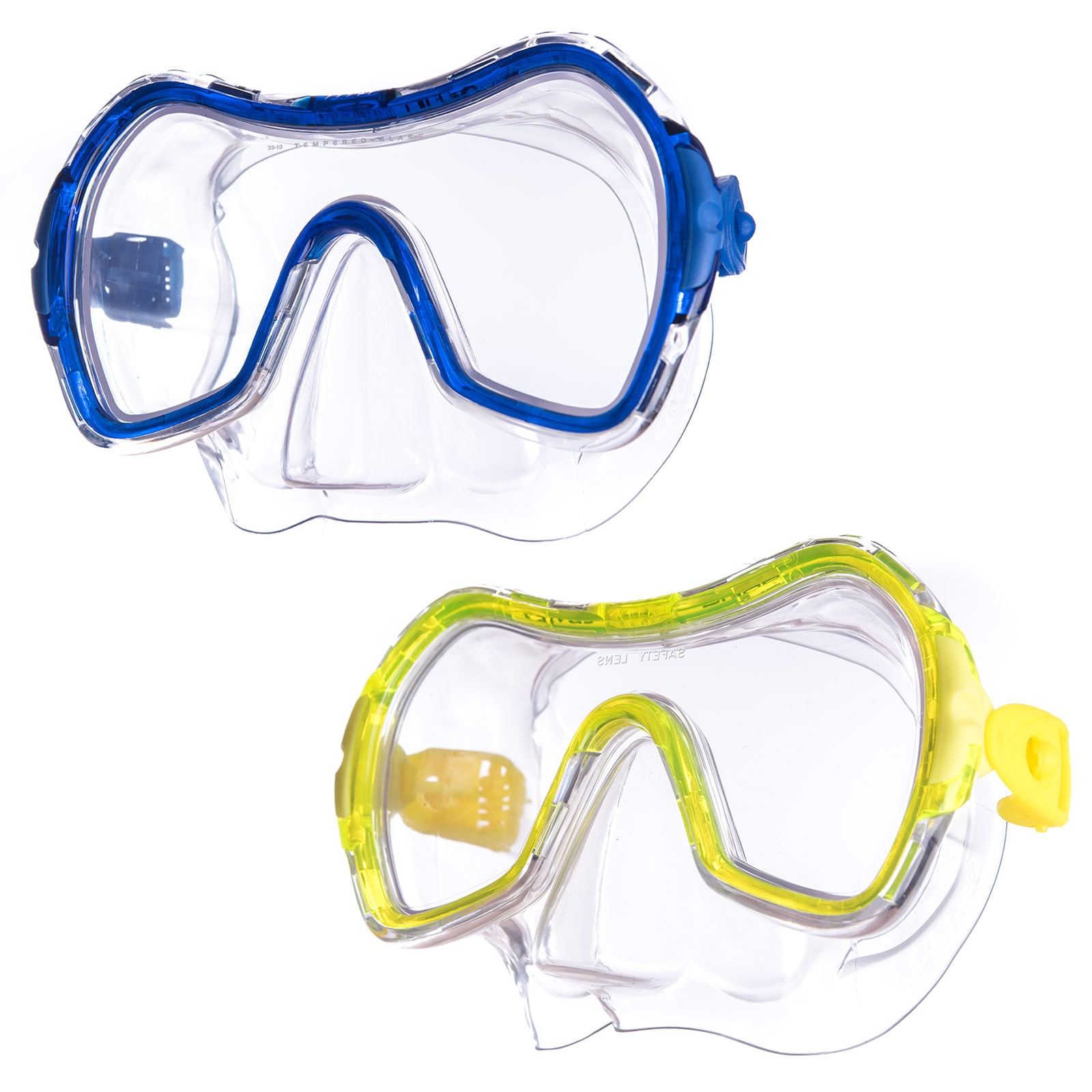 SALVAS Tauch Maske Drop Sr Schnorchel Schwimm Brille Anti Beschlag Erwachsene Farbe: blau 