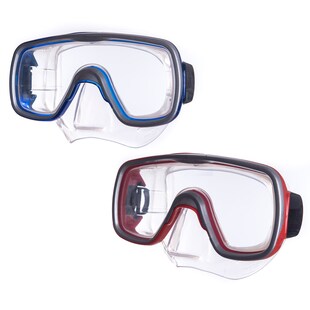 SALVAS Tauch Maske Geo Sr Schnorchel Schwimm Brille Beschlag Silikon Erwachsene Farbe: blau 
