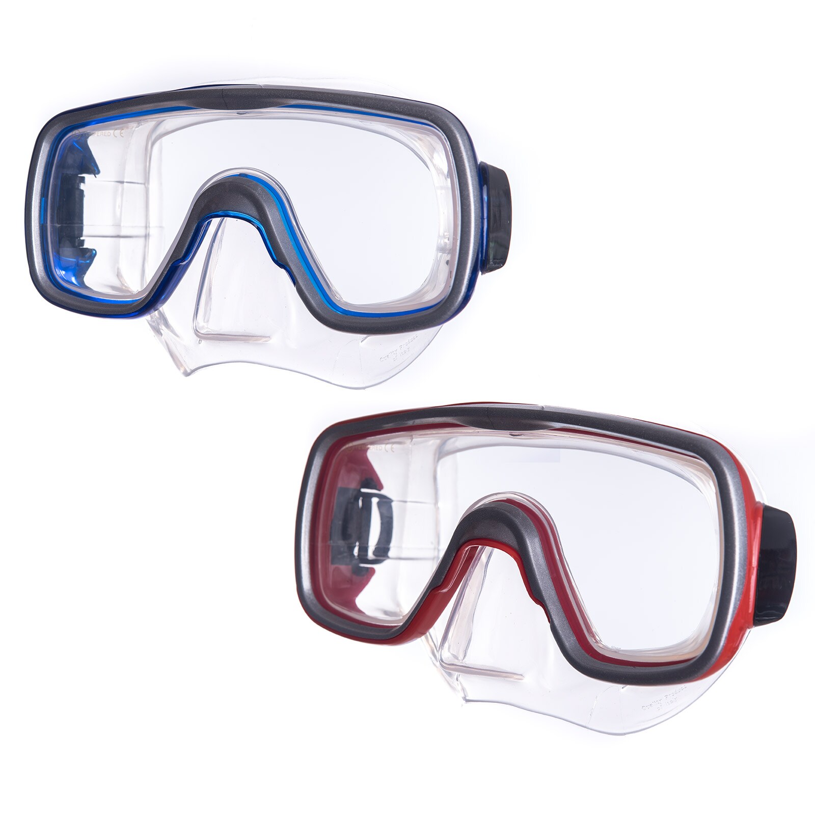 SALVAS Tauch Maske Geo Sr Schnorchel Schwimm Brille Beschlag Silikon Erwachsene Farbe: Rot