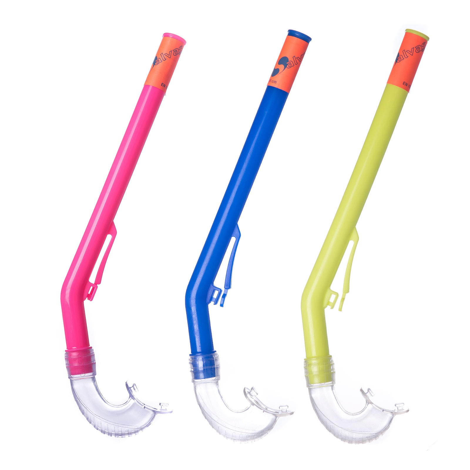 SALVAS Kinder Schnorchel Kid SILFLEX Tauchen Schwimmen Klassisch TPE Farbe: blau 