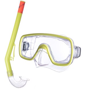 SALVAS Kinder Set Tropea Tauchmaske + Schnorchel Taucher Maske Schwimm Brille 