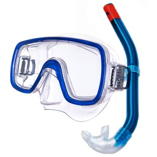 SALVAS Set Kalua Tauchmaske + Schnorchel Taucher Maske Schwimm Brille Erwachsene 