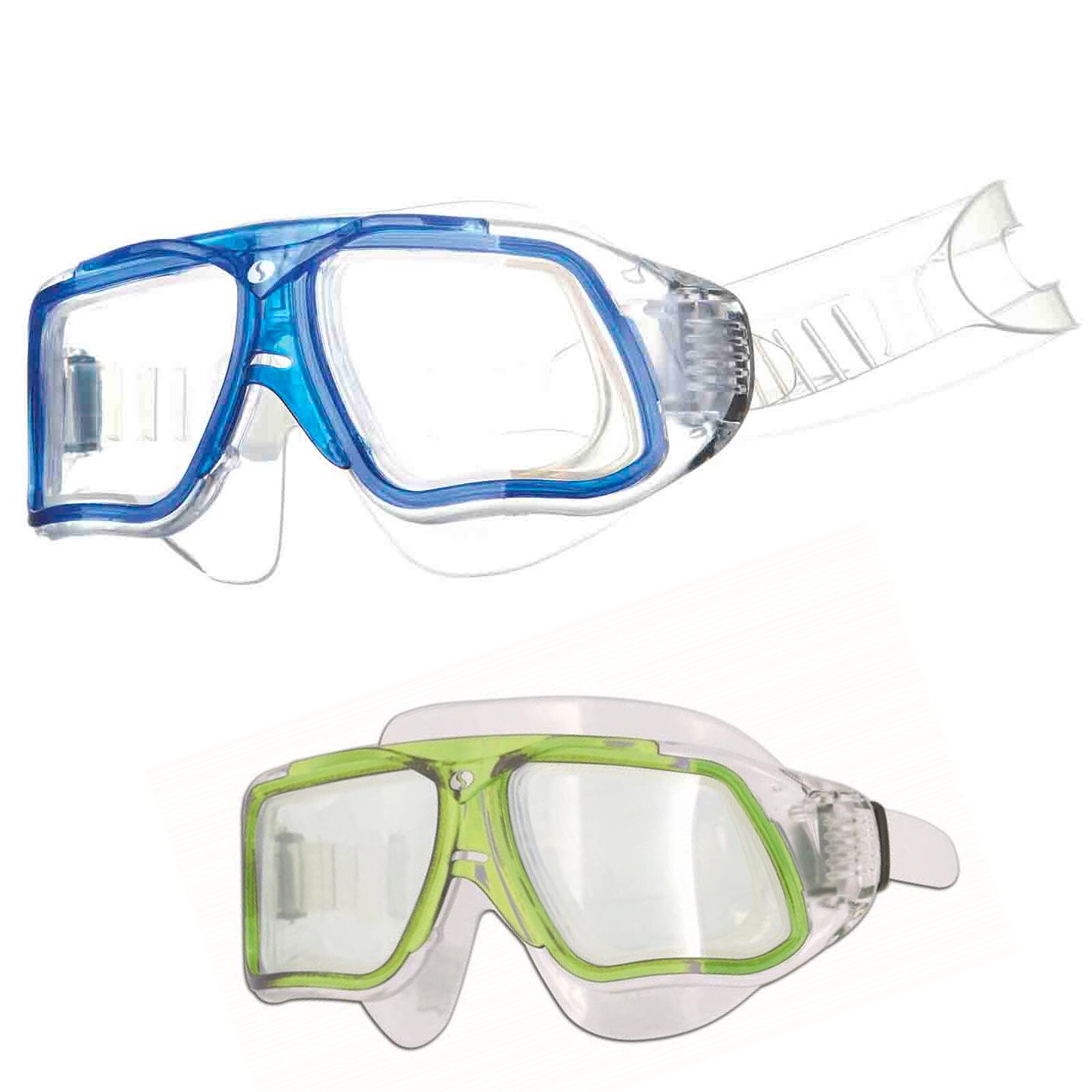 SALVAS Tauch Maske Tonic Vision Schnorchel Schwimm Brille Silikon Erwachsene Farbe: Hellblau