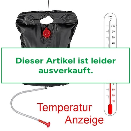 20 L Solardusche Campingdusche Solar Shower Garten Dusche Thermometer Outdoor 