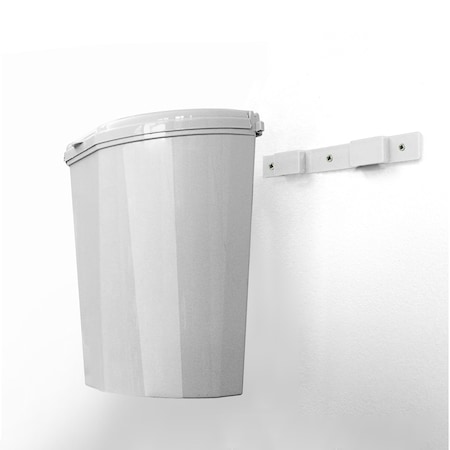 BRUNNER Pillar XL Abfalleimer Halterung Müll Tonne Eimer Kompakt Caravan  Camping Farbe: Weiß