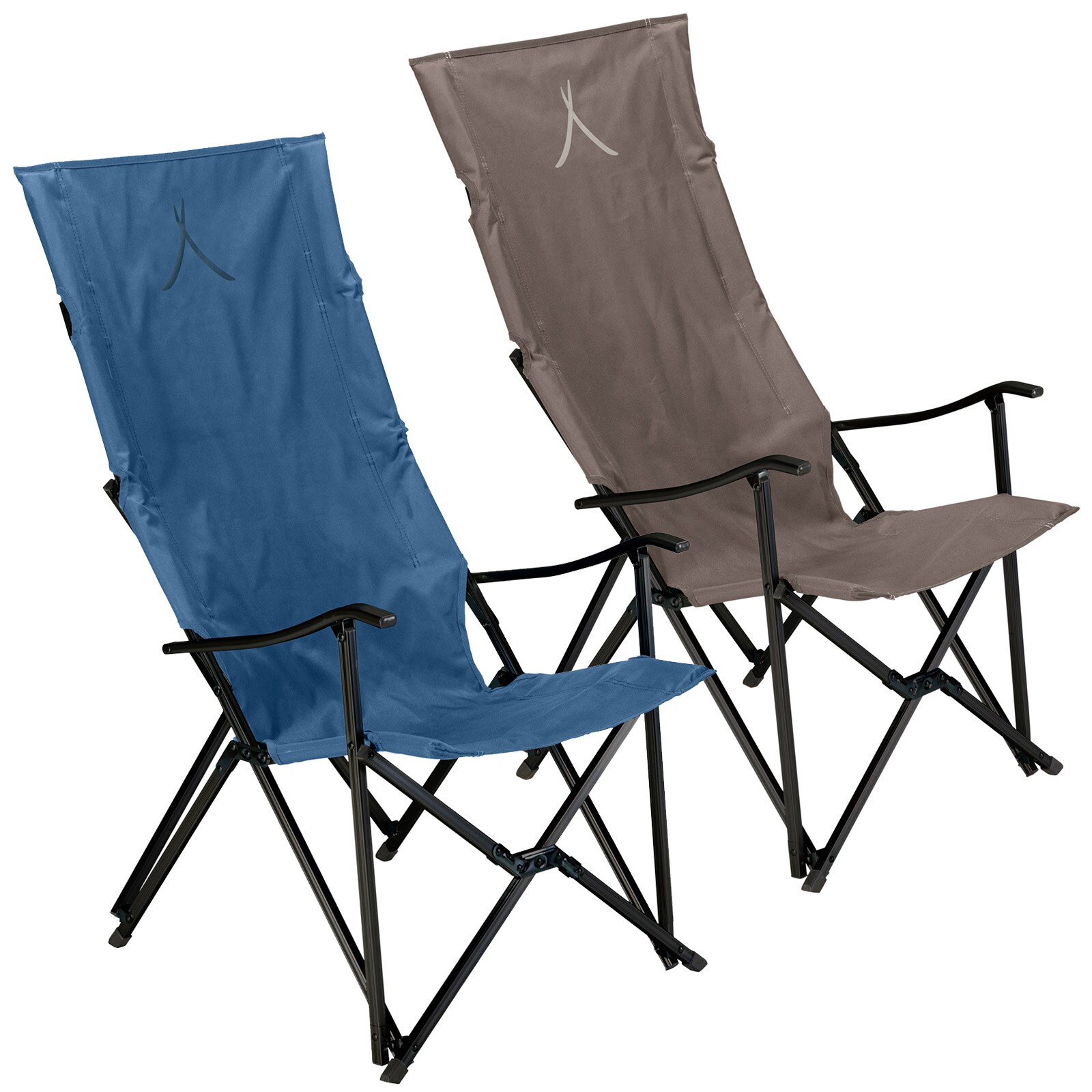 GRAND CANYON El Tovar Hochlehner Camping Falt Stuhl Outdoor Armlehne Alu  Farbe: Dark Blue