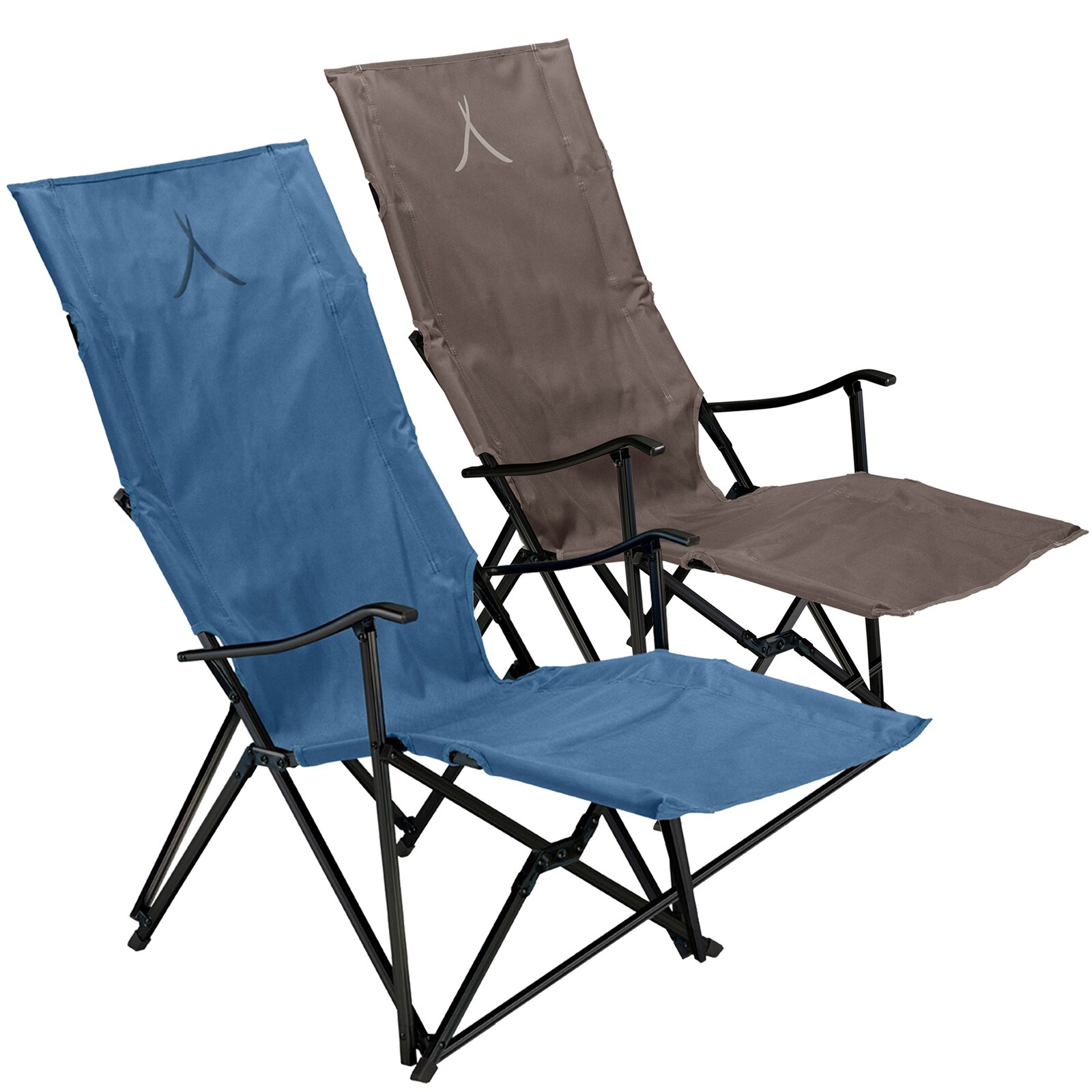 GRAND CANYON El Tovar Hochlehner Lounger Camping Falt Stuhl Armlehne Alu 100 kg Farbe: Dark Blue 