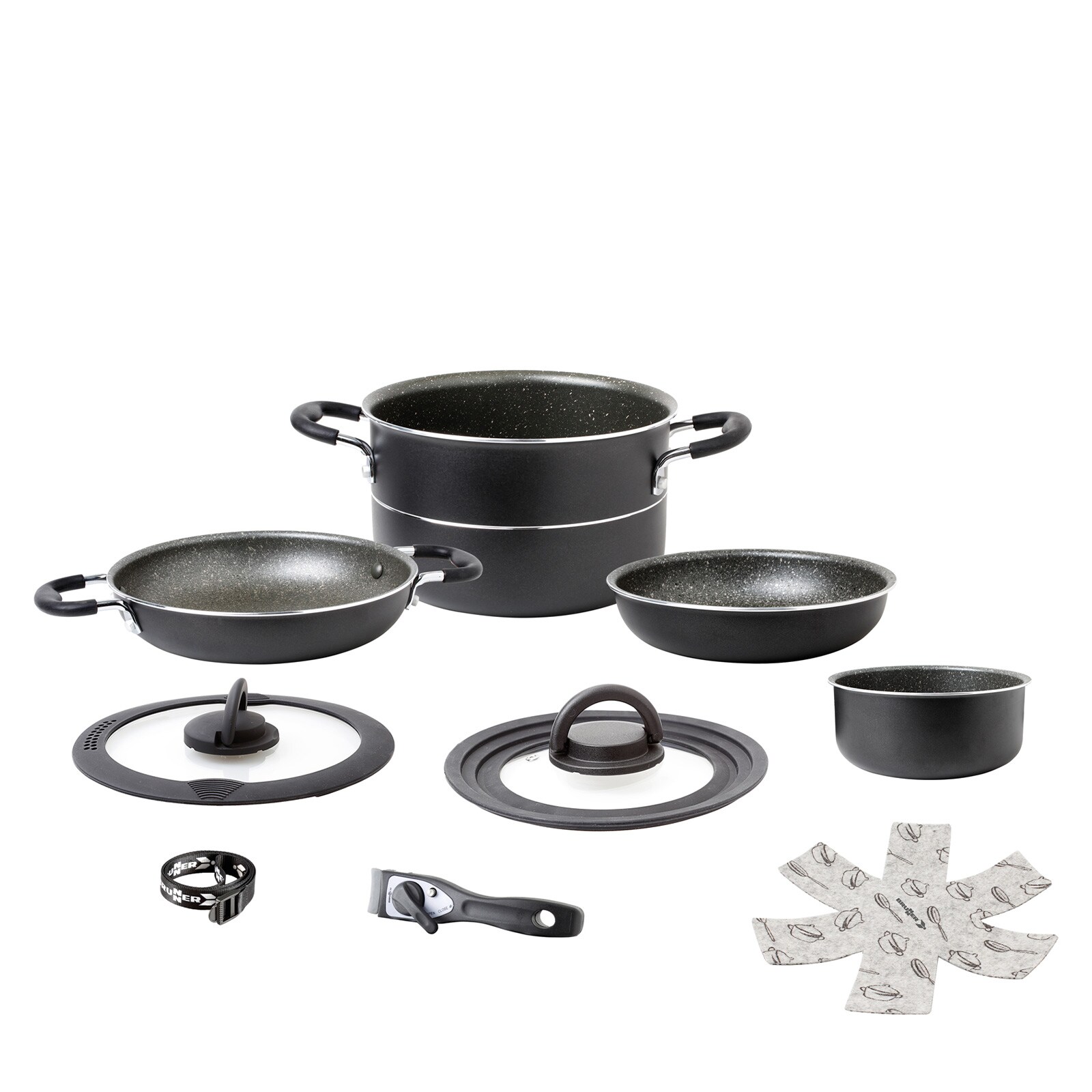 Alu Koch Set Pirate Ø22 Camping Outdoor Koch Geschirr Küche Topf Pfanne