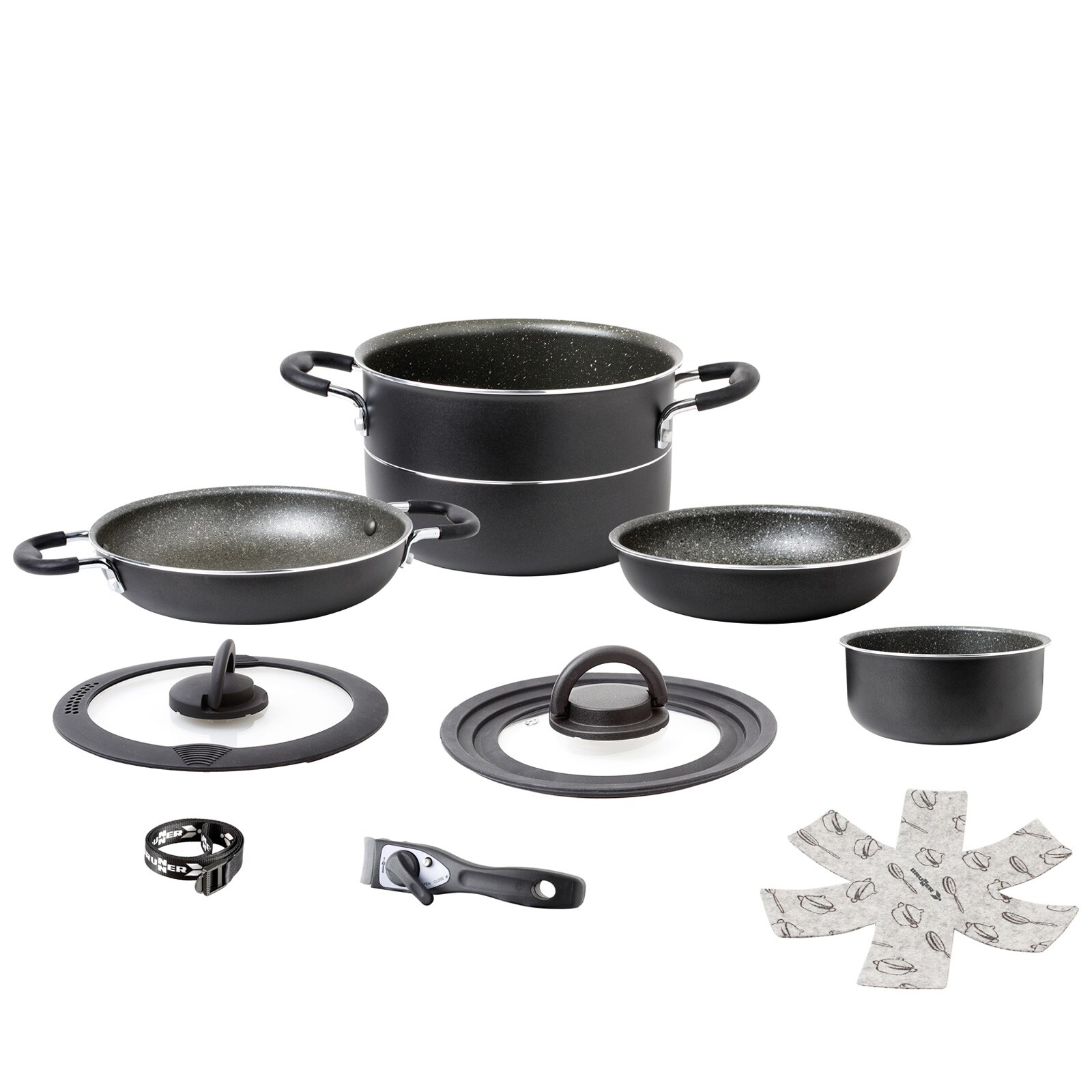 Alu Koch Set Pirate Ø24 Camping Outdoor Koch Geschirr Küche Topf Pfanne