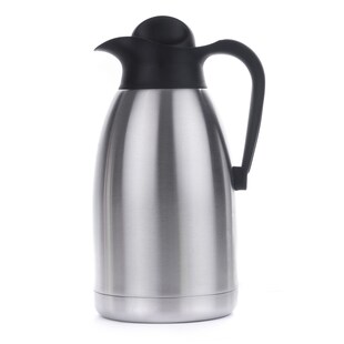 Isolierkanne 2L Isolierflasche - Thermo Kanne Kaffeekanne Flasche Edelstahl groß 