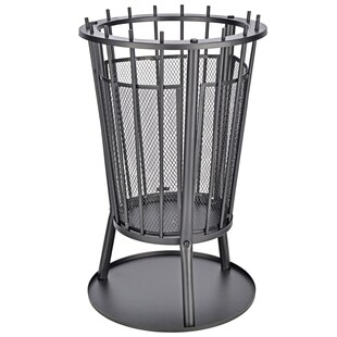 HI Feuerkorb Metall Funkenschutz Grill Feuer Schale Stelle Terrassen Ofen 