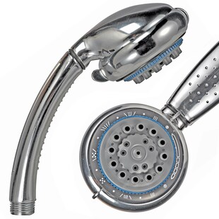 HI Duschkopf 8 Funktionen Duschbrause Handbrause Kopfbrause Brause Dusche Chrom 