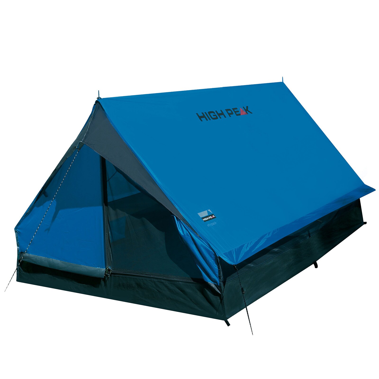 HIGH PEAK Trekkingzelt Minipack 1-2 Personen 1 Mann Camping Zelt Fahrrad 1,6 kg 