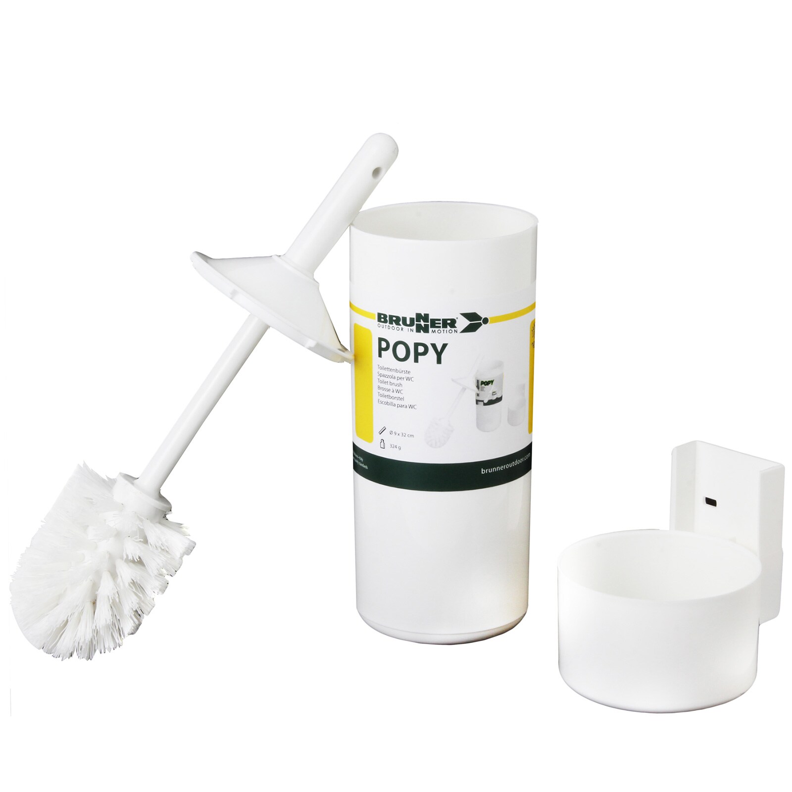 Mini Camping Toiletten Bürste Klo WC Garnitur Halter Wohnwagen Bad Klein