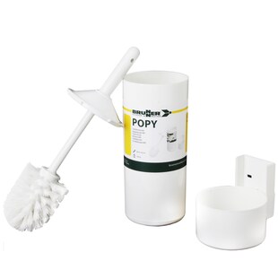 BRUNNER Mini Camping Toiletten Bürste Klo WC Garnitur Halter Wohnwagen Bad Klein 