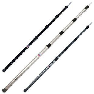 CAMPGURU Teleskop Tarp Stange Vor Zelt Sonnensegel Aufstell Gestänge Alu 250 cm Farbe: silver 