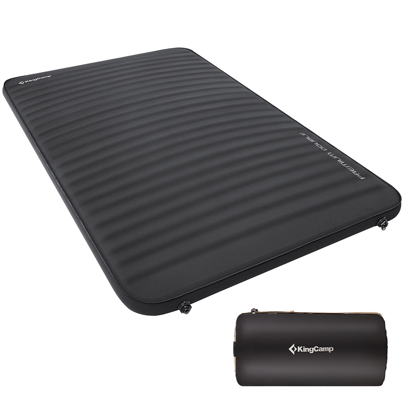 KINGCAMP Luftbett Premium Double Isomatte Selbstaufblasend Camping Bett 7,5 cm