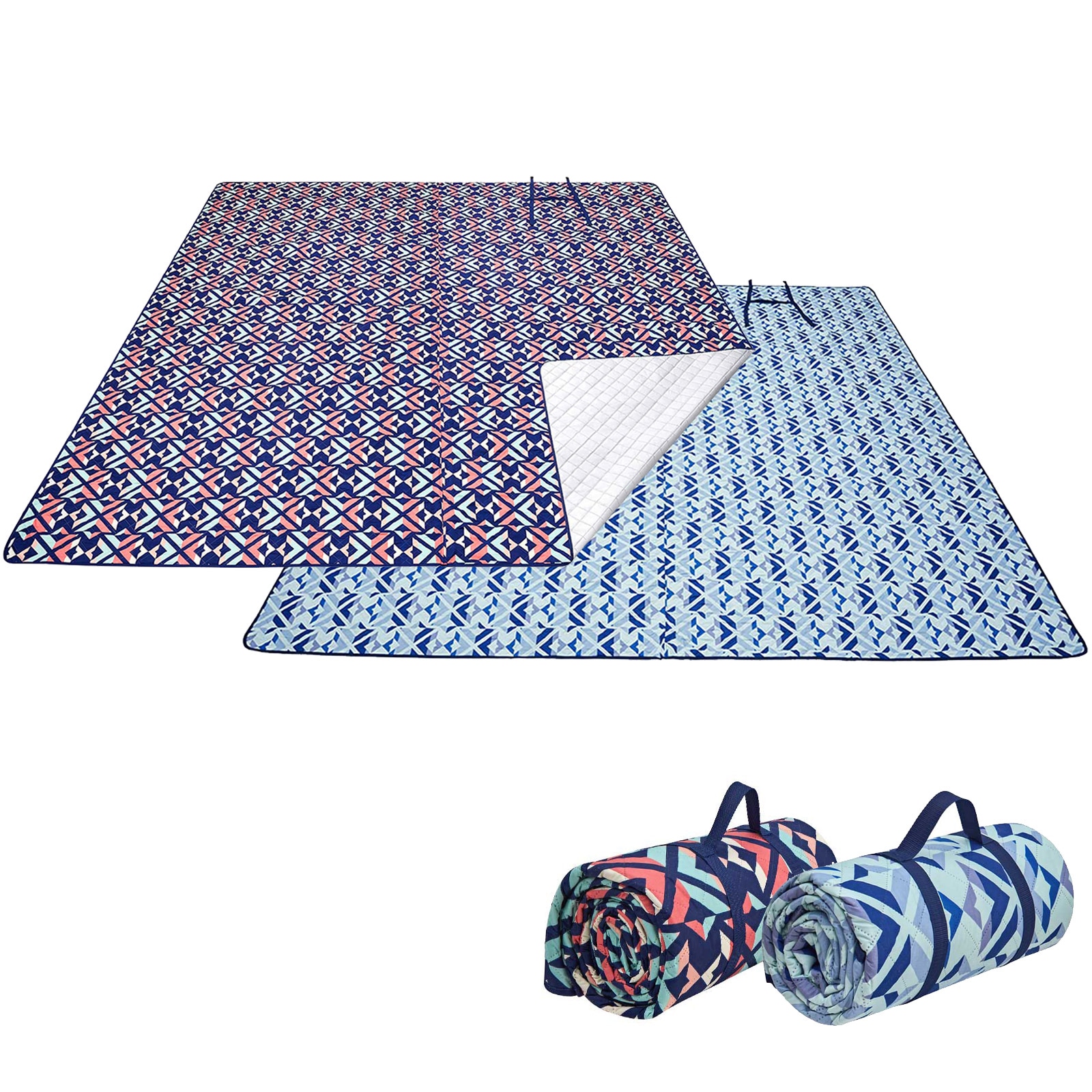 KINGCAMP Camping Decke Ariel Picknick Strand Matte Park Decke Wasserfest Gro&szlig; XL Farbe: flowers, Gr&ouml;&szlig;e: XL 