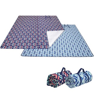 KINGCAMP Camping Decke Ariel Picknick Strand Matte Park Decke Wasserfest Groß XL Farbe: flowers, Größe: XL 