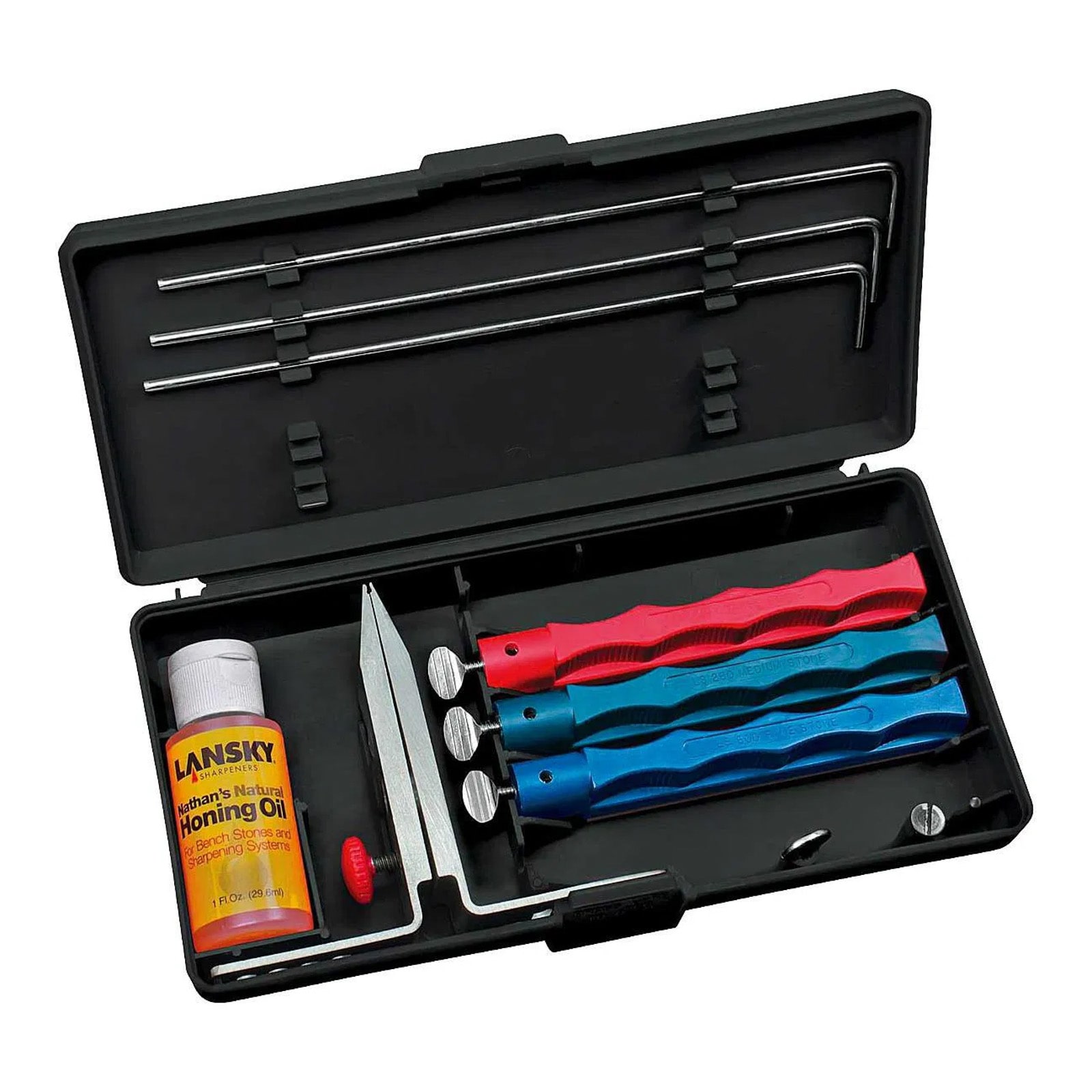 LANSKY 3er Messersch&auml;rfset Messerschleifer Schleifstein Abziehstein Wetzstein 