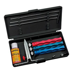 LANSKY 3er Messerschärfset Messerschleifer Schleifstein Abziehstein Wetzstein 