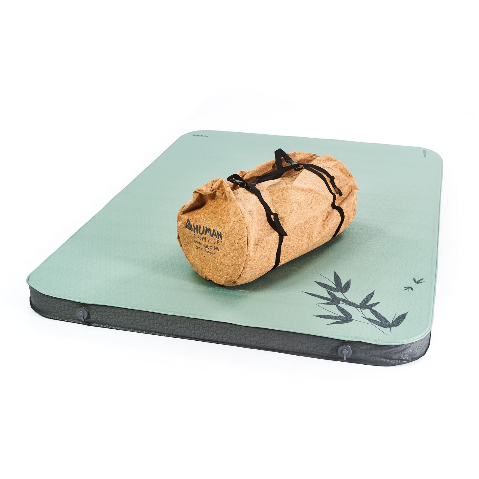 HUMAN COMFORT Luftbett Valette 10 cm Duo Doppel Kastenmatratze Selbstaufblasend 