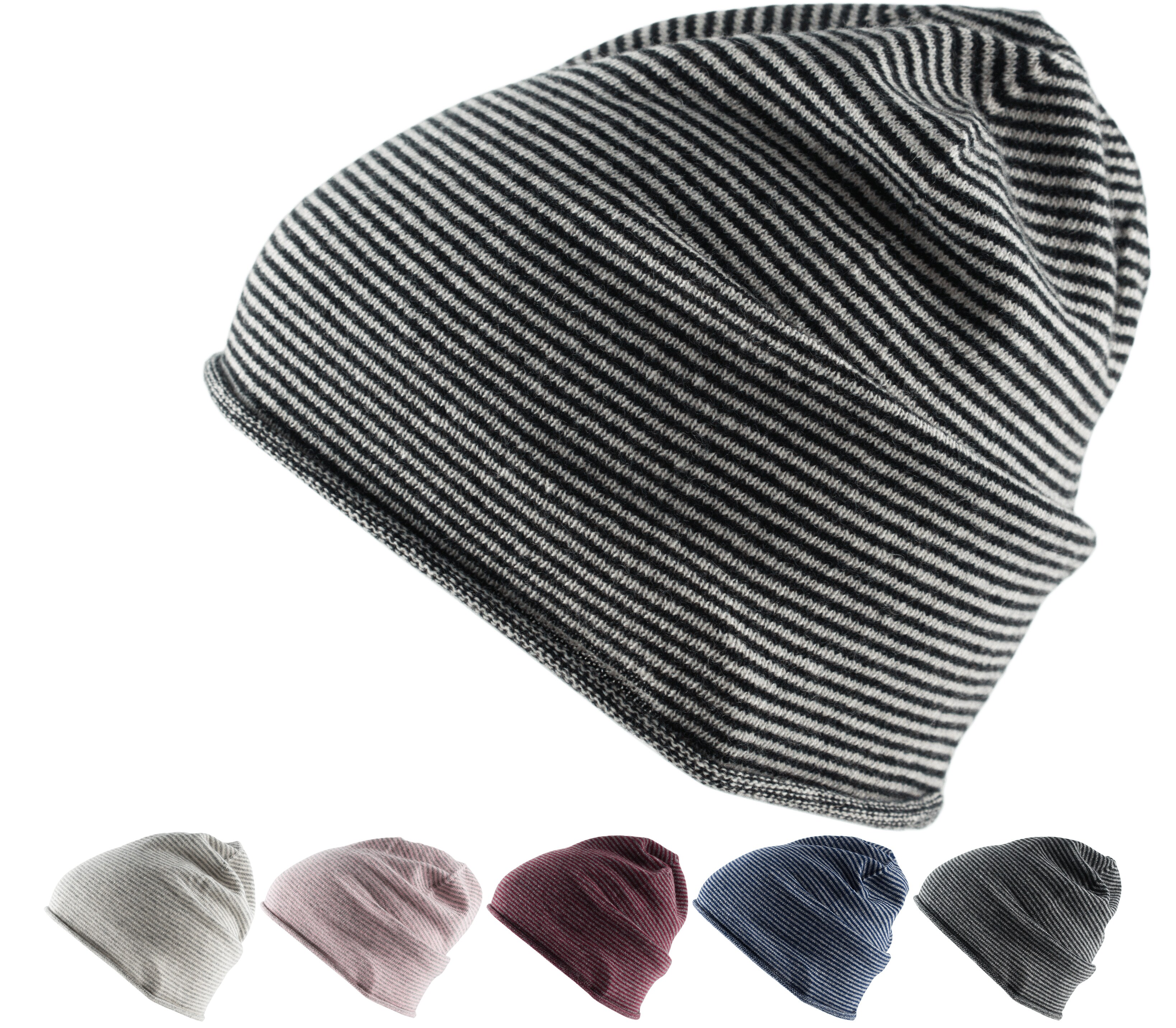 GOLDEN GOAT Barrow Strickm&uuml;tze Beanie Unisex 100 % Kaschmir M&uuml;tze Farbe: Birch/Dove Grey 