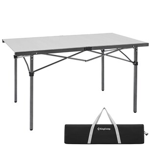KINGCAMP Campingtisch Camping Rolltisch Klapptisch Garten Falttisch Alu 136x70cm 