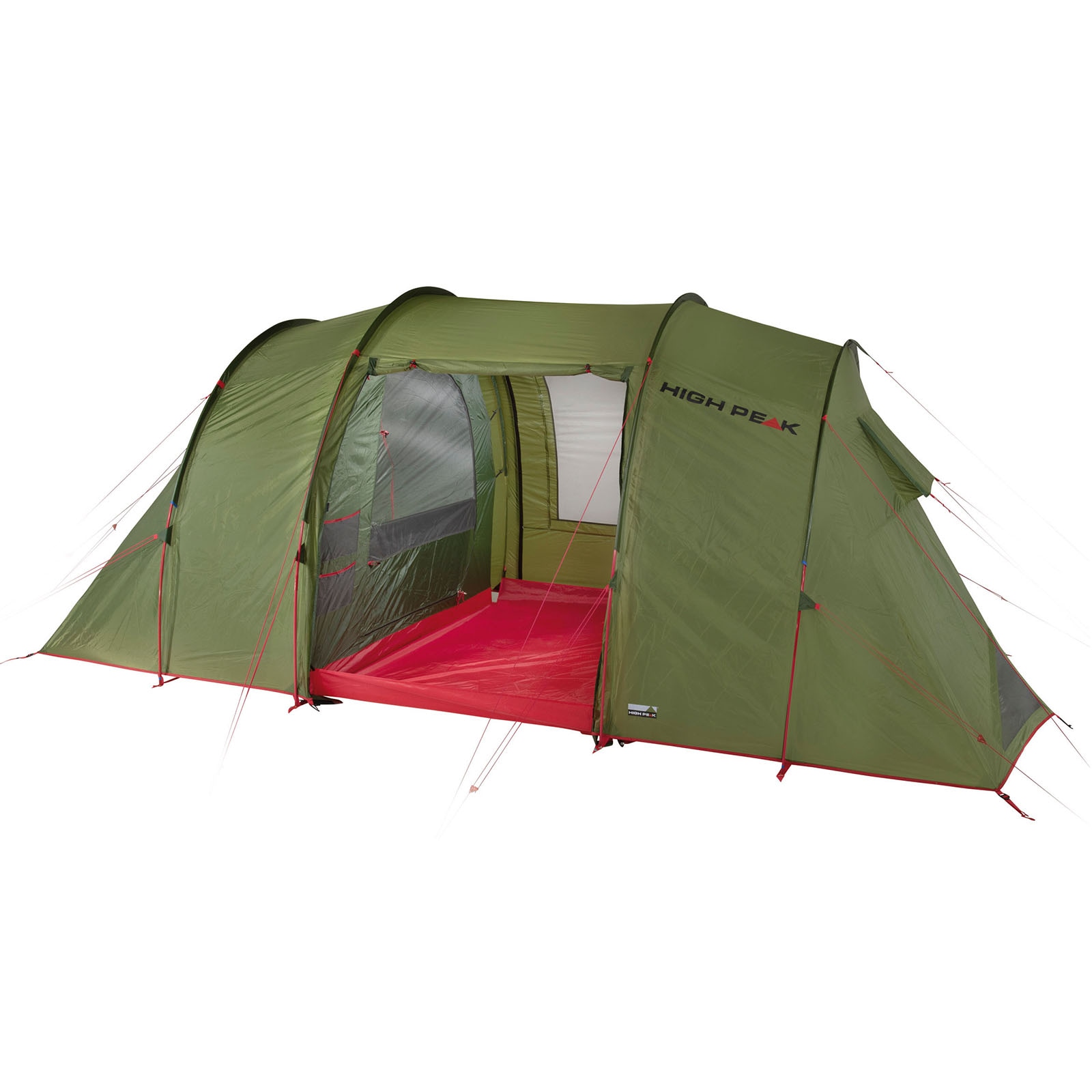 HIGH PEAK Tunnelzelt Goose LW 4 Personen Camping Gruppen Familien Zelt Vorraum 