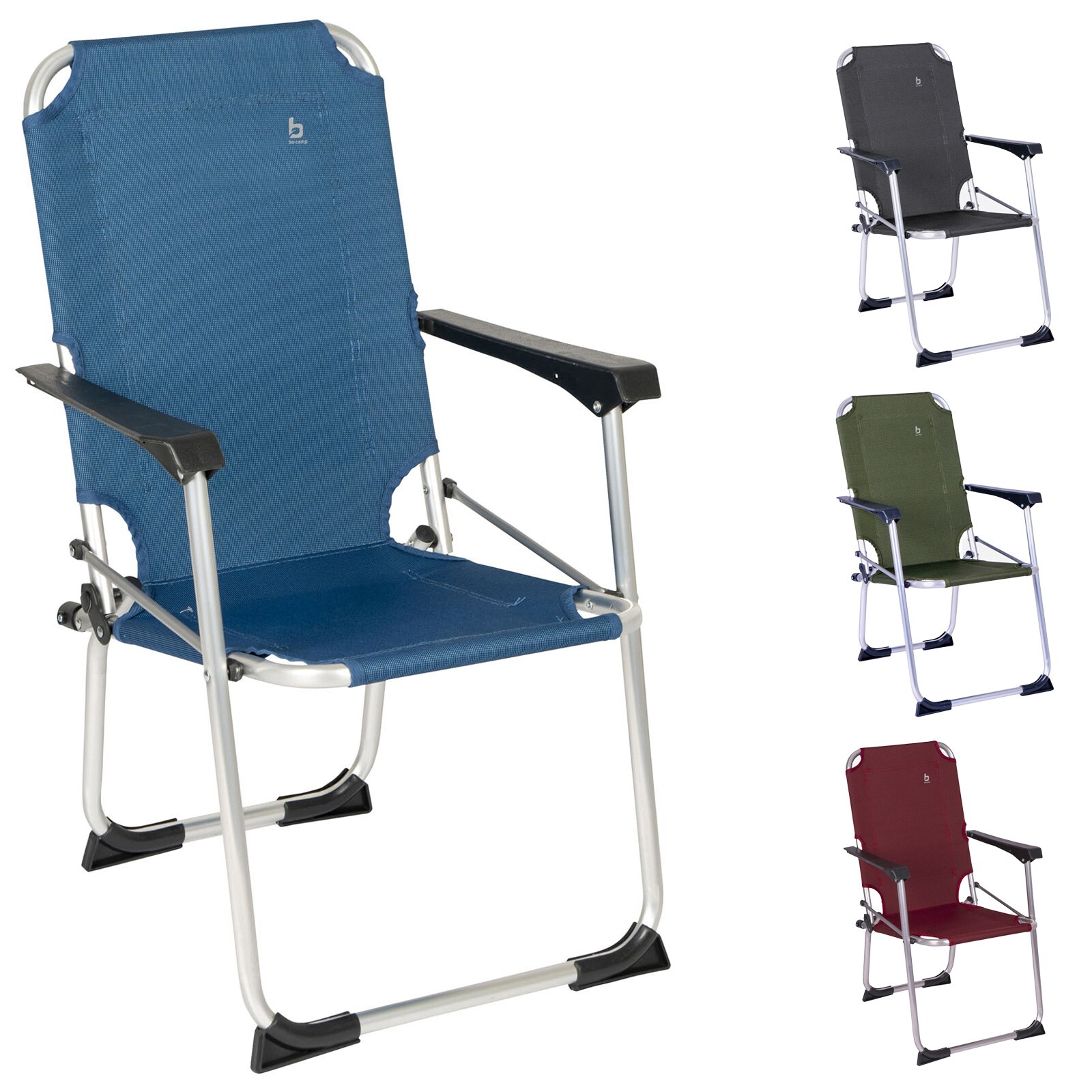 BO-CAMP Kinder Stuhl Copa Rio Camping Klappstuhl Strand Garten Angel Faltbar Alu Farbe: rot