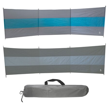 BO-CAMP Camping Windschutz XL - Strand Zelt Garten Zaun Sichtschutz groß  500x140 Farbe: Blau/Grau bei Marktkauf online bestellen