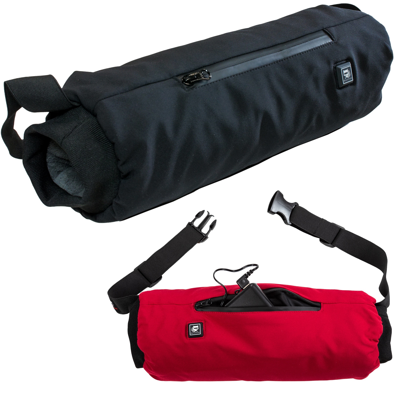 OUTCHAIR Handw&auml;rmer Muff In Unisex Winter Handschuh USB Akku Beheizbar Beheizt Farbe: black 